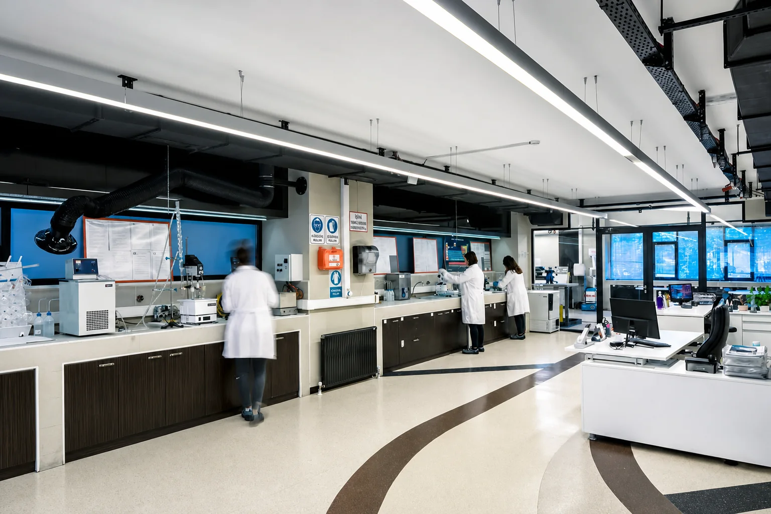 Plastay Ar-Ge Merkezi laboratuvarında çalışan araştırmacılar